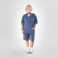 SUPERKICKS | CORDUROY SHIRT { ESTATE BLUE