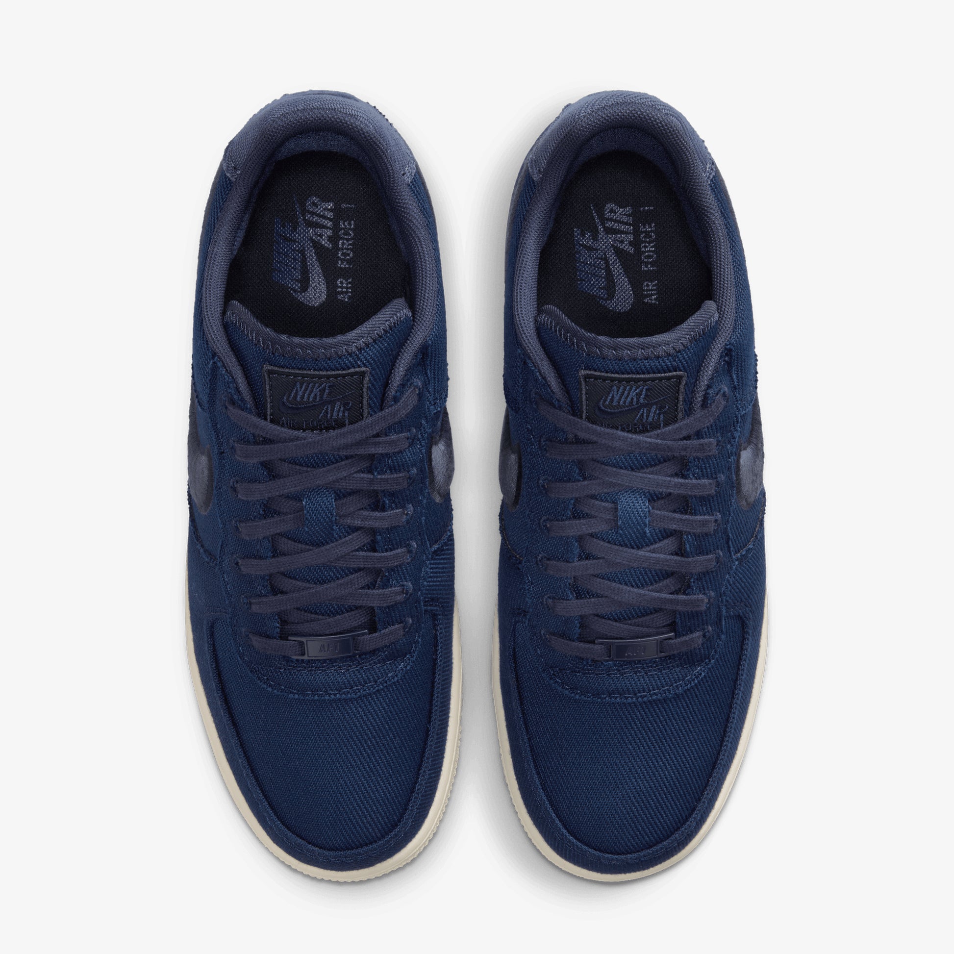 NIKE AIR FORCE LOW CANVAS COLLEGE NAVY/THUNDER BLUE-PHANTOM