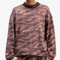 ALMOST GODS | EMBERSTRIPE CAMOUFLAGE BOXY SWEATSHIRT { CLAY