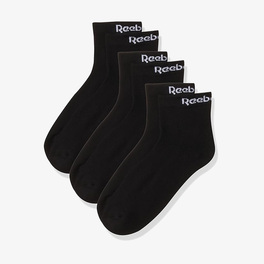 REEBOK | COTTON REGULAR SOCKS { BLACK