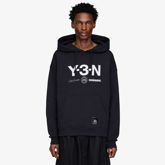 Y-3 | NBHD GRAPHIC HOODIE { BLACK