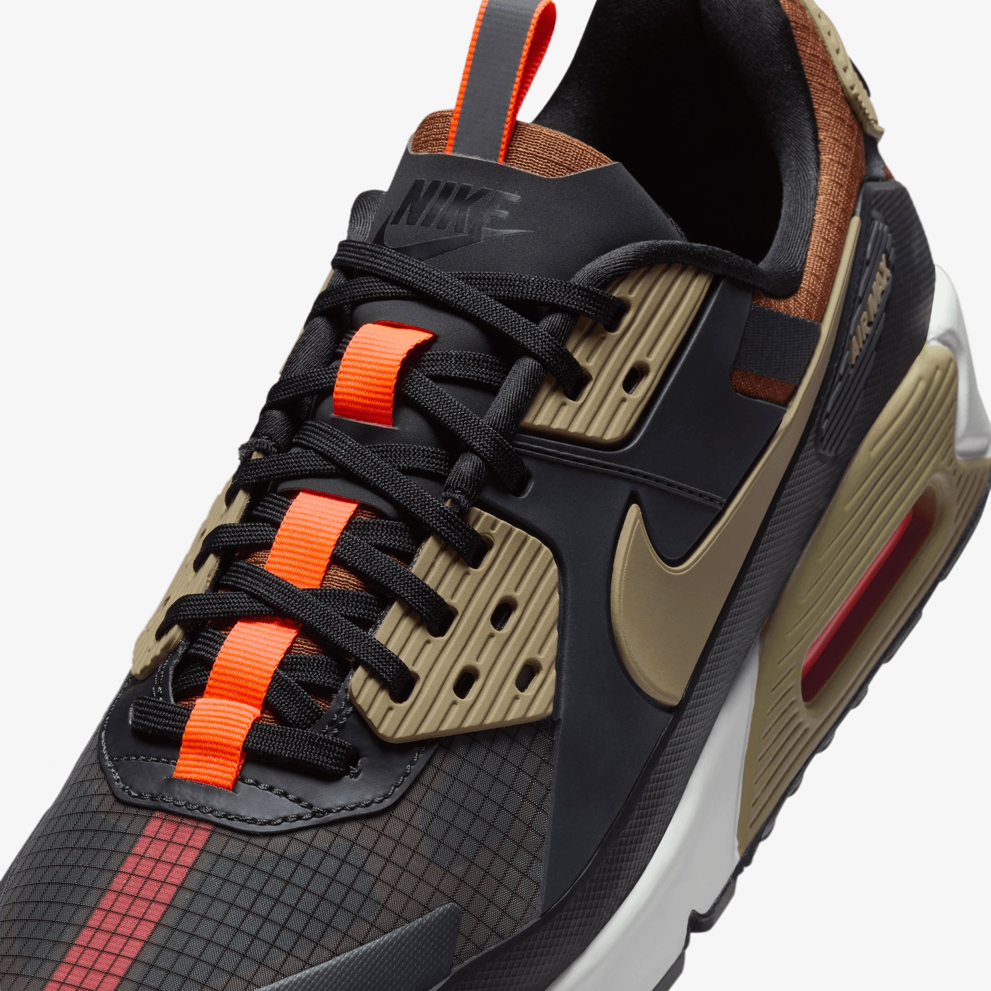 NIKE AIR MAX 90 DRIFT DK SMOKE GREY/KHAKI-BLACK-HYPER CRIMSON
