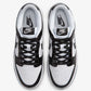 NIKE | DUNK LOW SE "GLOSS" { WHITE/BLACK-WHITE-METALLIC SILVER