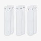 NIKE | EVERYDAY CUSHIONED TRAINING CREW SOCKS { WHITE/BLACK
