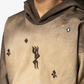 F A R A K | SHEESHA HANDMADE HOODIE { BROWN
