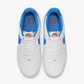 Nike | AIR FORCE 1 '07 NN { WHITE/ITALY BLUE-SAIL-TEAM ORANGE