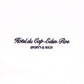 SPORTY & RICH | HOTEL DU CAP CURSIVE TERRY SHOTS { WHITE/NAVY