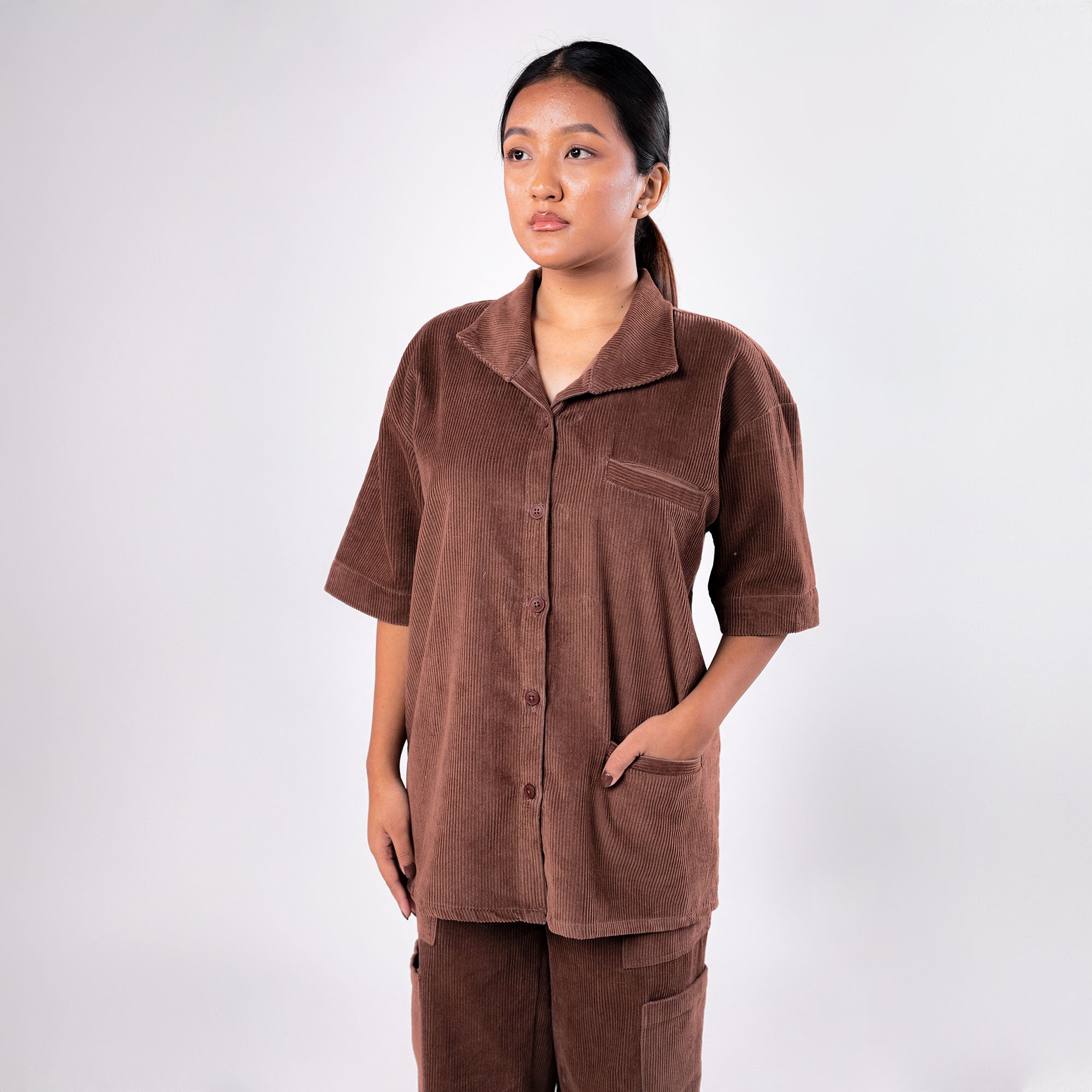 SUPERKICKS | CORDUROY SHIRT { MUD BROWN – Superkicks