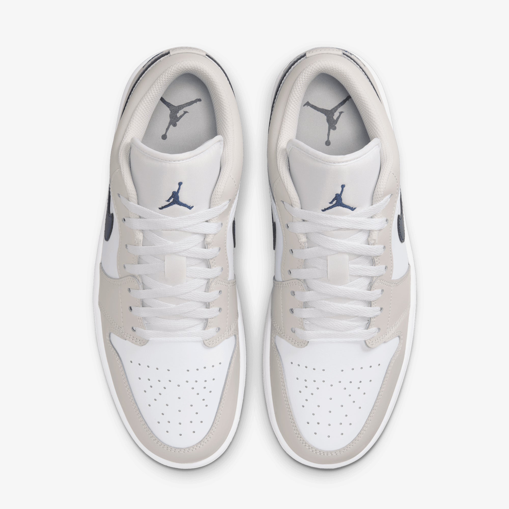 Nike GS Air Jordan 1 Low 24.5㎝ JORDAN | AIR JORDAN 1 LOW { WHITE/MIDNIGHT NAVY-NEUTRAL GREY