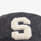 SPORTY & RICH | BOUCLE S WOOL CAP { GREY