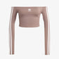 Adidas Originals | ADICOLOR OFF SHOULDER LONG SLEEVE TEE { TRACE BROWN