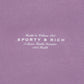 SPORTY & RICH | HEALTH INITIATIVE DISCO SHORT { SOFT LAVENDER/WHITE