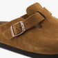 Birkenstock | BOSTON SOFT FOOTBED SUEDE LEATHER  { BROWN/MINK