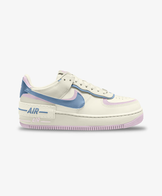 NIKE | AIR FORCE 1 SHADOW { SAIL/WORK BLUE-BLEACHED LILAC