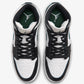 JORDAN | AIR JORDAN 1 MID { BLACK/SUMMIT WHITE-GORGE GREEN