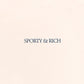 SPORTY & RICH | H&W CLUB DISCO SHORT { CREAM/NAVY