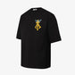ALMOST GODS | GILDED ALPHA CROSS RELAXED TEE { BLACK/GOLD