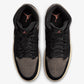 JORDAN | AIR JORDAN 1 MID SE { BLACK/OLIVE GREY-LT WILD MANGO