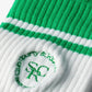 SPORTY & RICH | SRHWC EMBROIDERED SOCKS { WHITE/VERDE