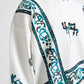 F A R A K | COSMIC BLOCKPRINT HOODIE { WHITE
