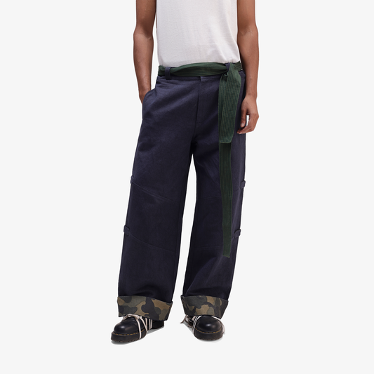 ALMOST GODS | PANELLED PANTS { NAVY
