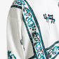 F A R A K | COSMIC BLOCKPRINT HOODIE { WHITE