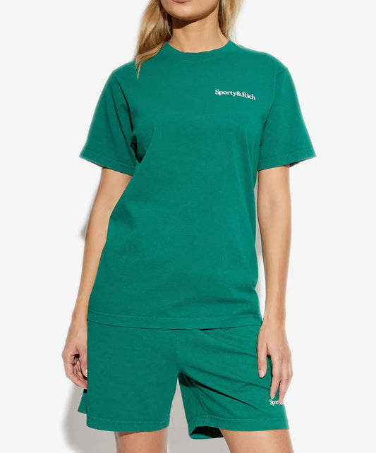 SPORTY & RICH | HEALTH IS WEALTH T-SHIRT { GREEN