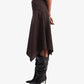 ALMOST GODS | PANEL SKIRT { BROWN