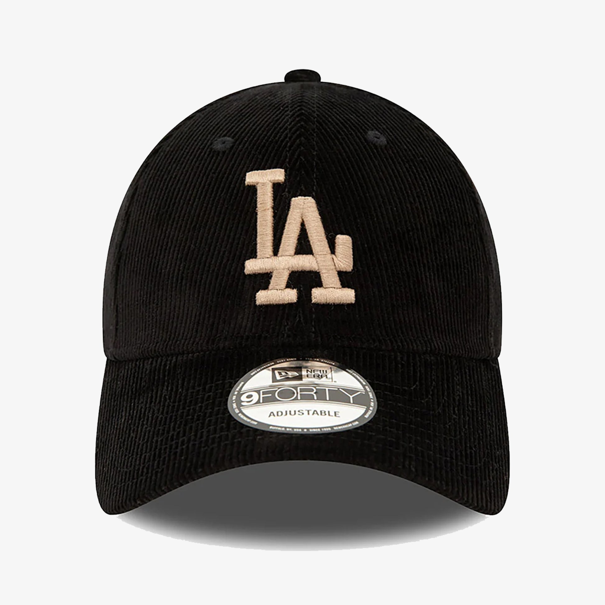 New Era LA DODGERS MLB CORD 9FORTY ADJUSTABLE CAP BLACK