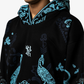 F A R A K | SAPPHIRE HANDMADE HOODIE { BLACK