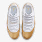 JORDAN | AIR JORDAN 11 RETRO LOW "MOTHER'S DAY" { WHITE/TEAM GOLD/METALLIC GOLD