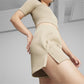 Puma | DARE TO MUTED MOTION FLARED SHORTS  { ALMOND