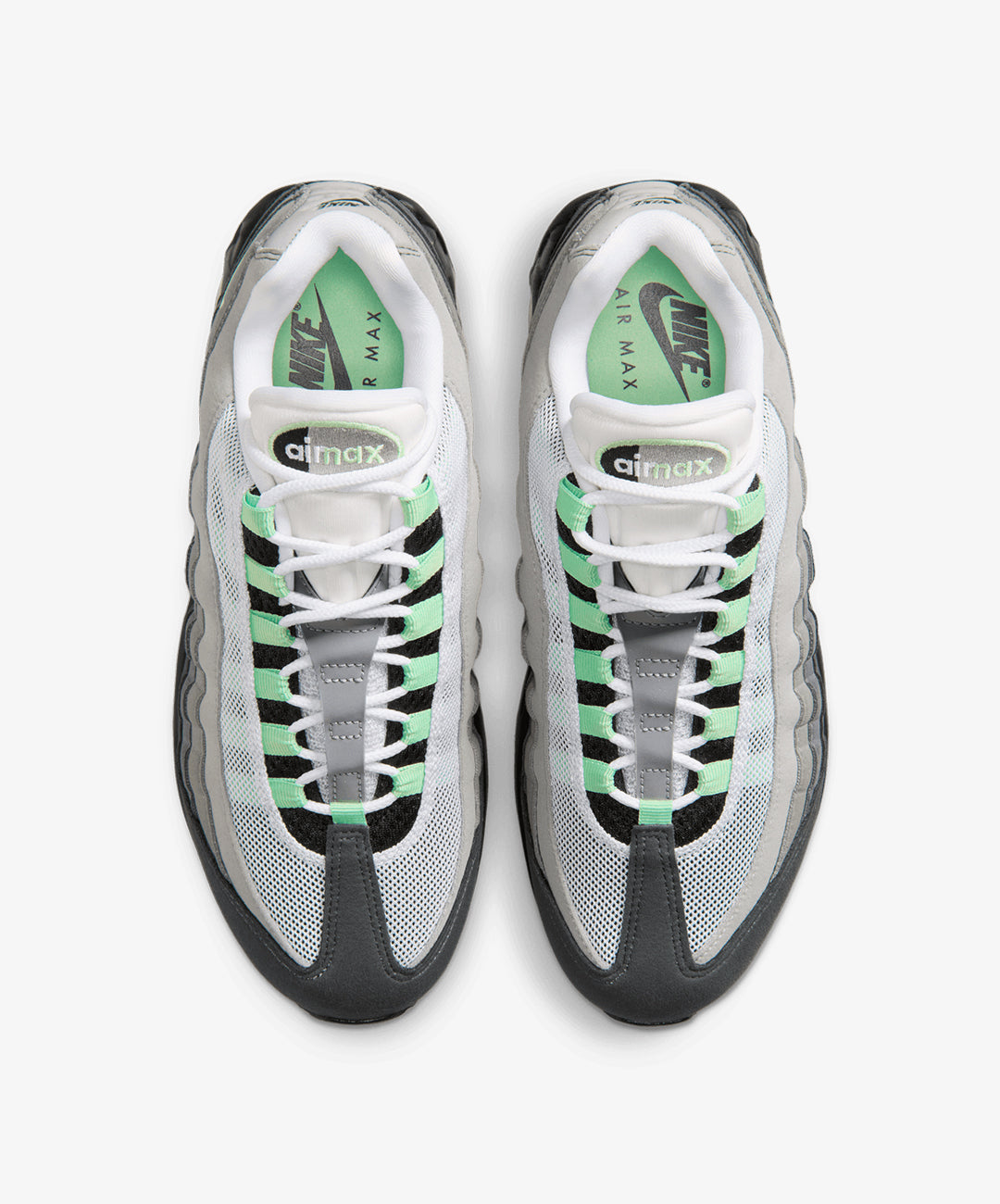 Nike | AIR MAX 95 BIG BUBBLE { BLACK/FRESH MINT WHITE/MEDIUM GREY