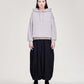 Y-3 | CROPPED TOP FLARED SPORT UNIFORM TRACK PANTS { BLACK