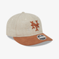 New Era | NEW YORK METS MLB TWO TONE BROWN RETRO CROWN 9FIFTY STRAPBACK CAP  { BROWN