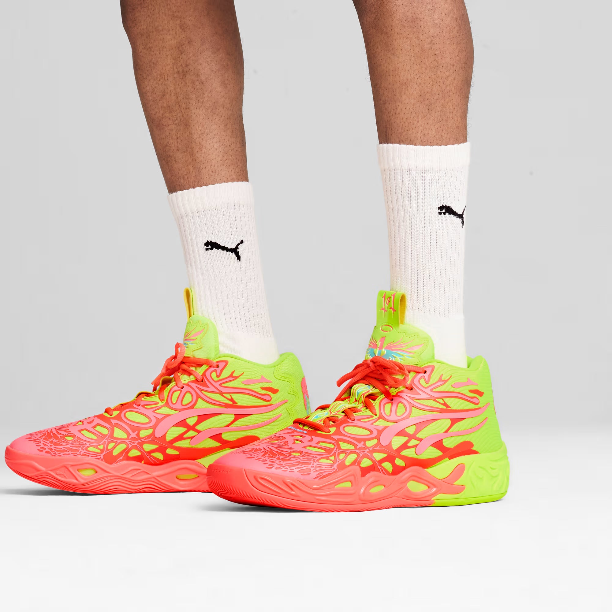 シューズ(男性用) PUMA MB.04 1LOVE PINK ALERT-YELLOW ALERT Puma | MB.04 1 LOVE { PINK ALERT/YELLOW ALERT – Superkicks