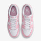 Nike | DUNK LOW { WHITE/MED SOFT PINK-WHITE-WHITE