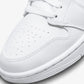 JORDAN | AIR JORDAN 1 MID { WHITE/WHITE-WHITE