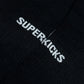 Superkicks | CREW SOCKS  { BLACK