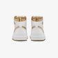 Jordan | AIR JORDAN 1 RETRO HIGH OG  { WHITE/METALLIC GOLD-GUM LIGHT BROWN