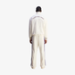 Adidas Originals | WALES BONNER JABBAR 3-STRIPES TRACK PANTS { CHALK WHITE