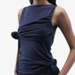 ALMOST GODS | APPLIQUÉ KNOT TOP { PURPLE