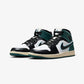 JORDAN | AIR JORDAN 1 MID SE { WHITE/BLACK-LIGHT DEW-OXIDIZED GREEN
