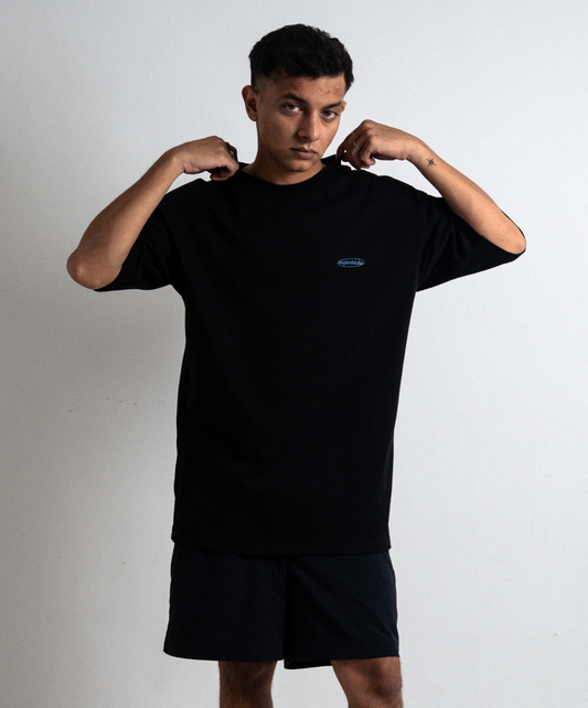 Superkicks | CORE RELAXED T-SHIRT { BLACK/BLUE