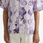 F A R A K | PURPLE ABSTRACT SHIRT { PURPLE/WHITE