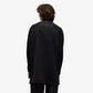 Y-3 | WASHED TWILL OVERSHIRT { BLACK