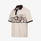 ALMOST GODS | ZODIAC RELAXED POLO { OFF WHITE