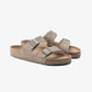 Birkenstock | ARIZONA VEGAN MICRO FIBRE  { BROWN