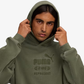 PUMA | x REPRESENT OVERSIZED HOODIE { NIGHT PINE