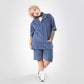 SUPERKICKS | CORDUROY SHORTS { ESTATE BLUE